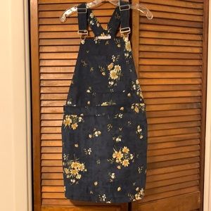 Elodie corduroy overall dress, new!